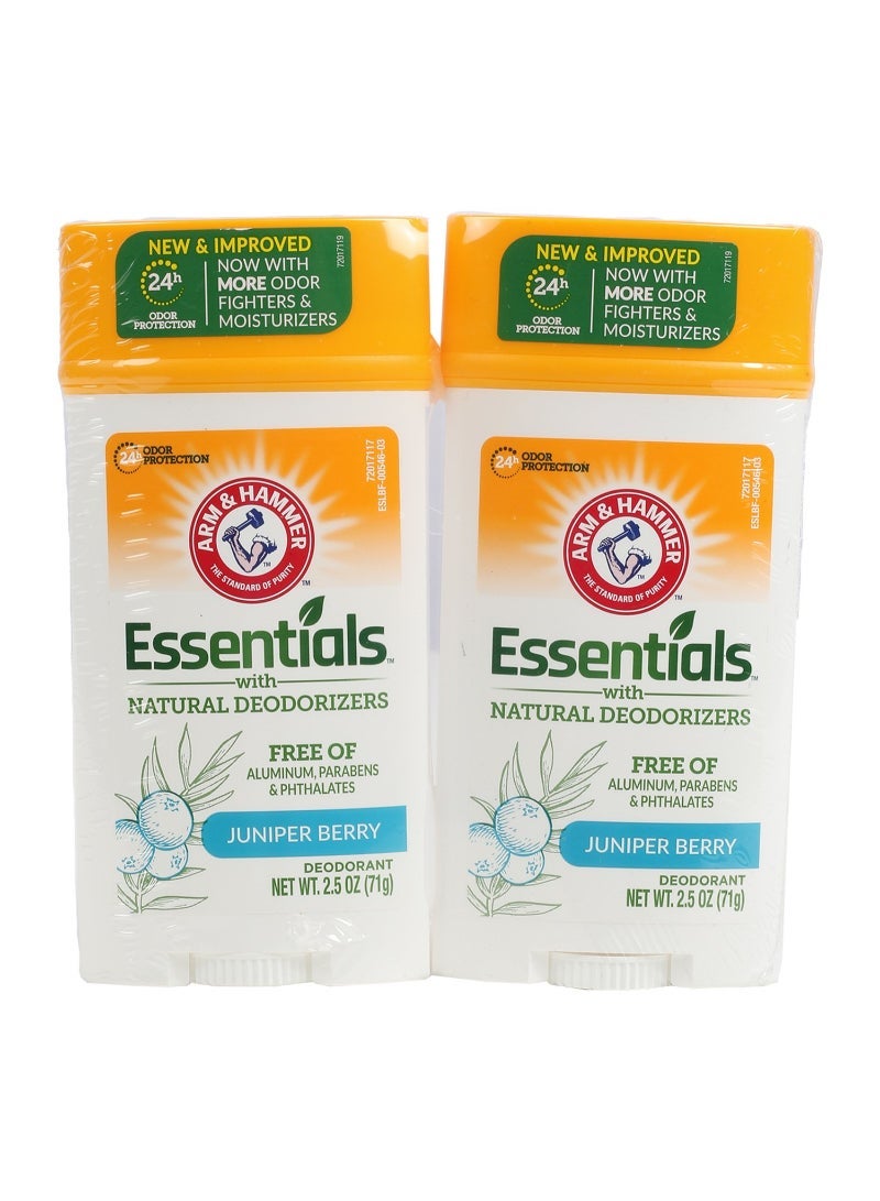 Arm & Hammer Essentials Juniper Berry Deodorant Stick 2 x 71 g