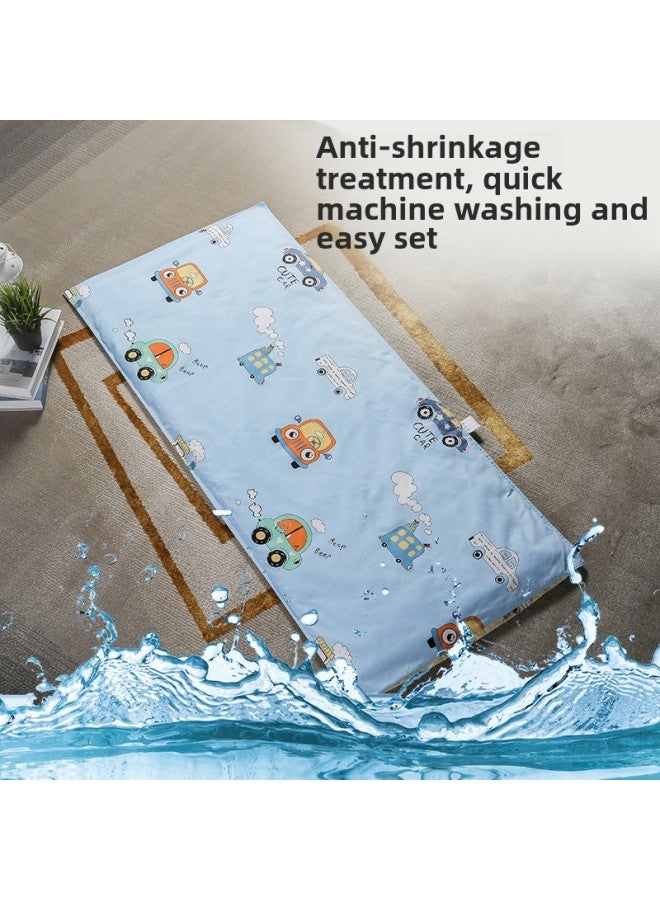 # Kindergarten Mattress Cover Pure Cotton Cartoon Cotton Mattress Cover Cotton Soft Cushion Quilt Cover Zipper Cover-Color:Zoo [60 Pieces Type A Quilt Cover]-Specifications:100x150cm - Image 4
