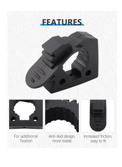 Excefore Hi-Lift Jack Handle Keeper Shovel Holder Mount, 4 Pack Rubber Clamp Rubber Holder, Mount Quick, Release Clamp, Mount Bracket Fits 1-1/7'' to 1-3/7'' Diameter Tools  - Image 2