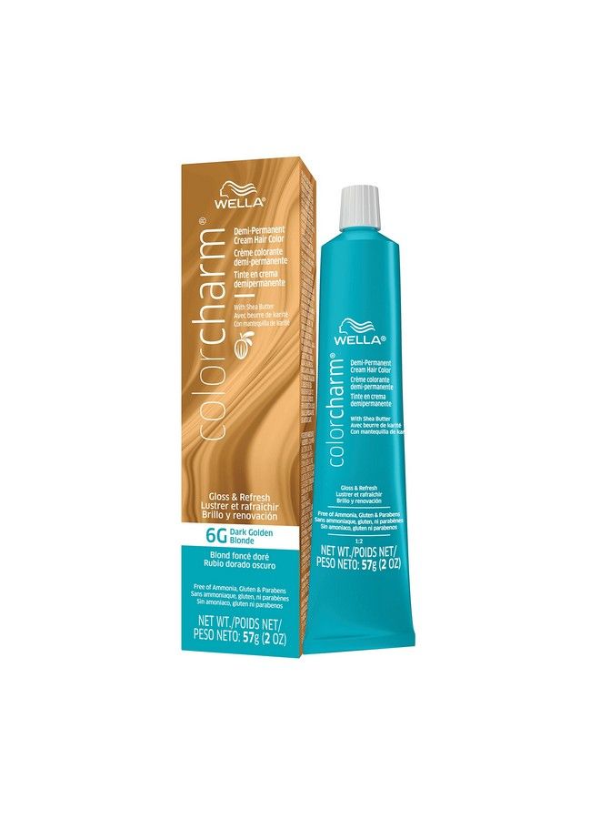 WELLA Color Charm Wella Colorcharm Demi Permanent Hair Color 6G Dark Golden Blonde 2 Oz - Image 1