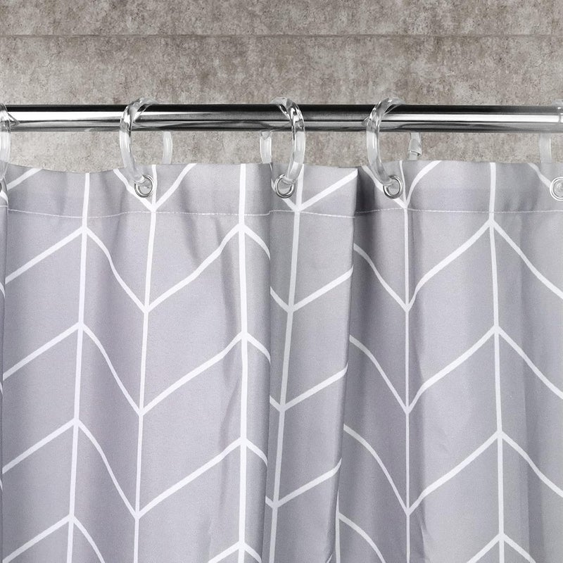 Qulable Clear Plastic Shower Curtain Rings, 12 PCS Circular Plastic Shower Curtain Hooks for Bathroom Shower Curtain Rod, Clear Shower Hooks for Shower Curtain, O Shaped Shower Rings for Curtain - Image 5