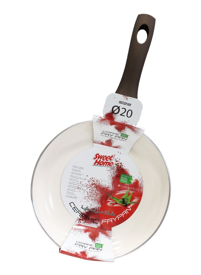 Sweet Home Ceramic Frying Pan - Durable, Easy to Clean, Heat-Resistant Handle, and High-Grade Material - Image 2