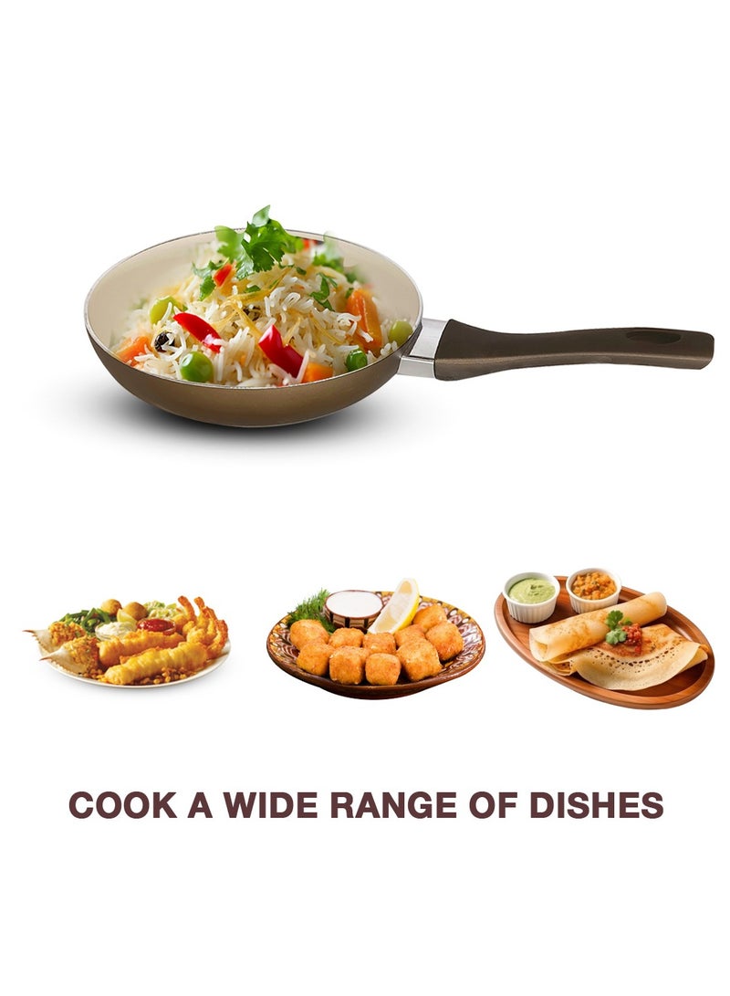Sweet Home Ceramic Frying Pan - Durable, Easy to Clean, Heat-Resistant Handle, and High-Grade Material - Image 5