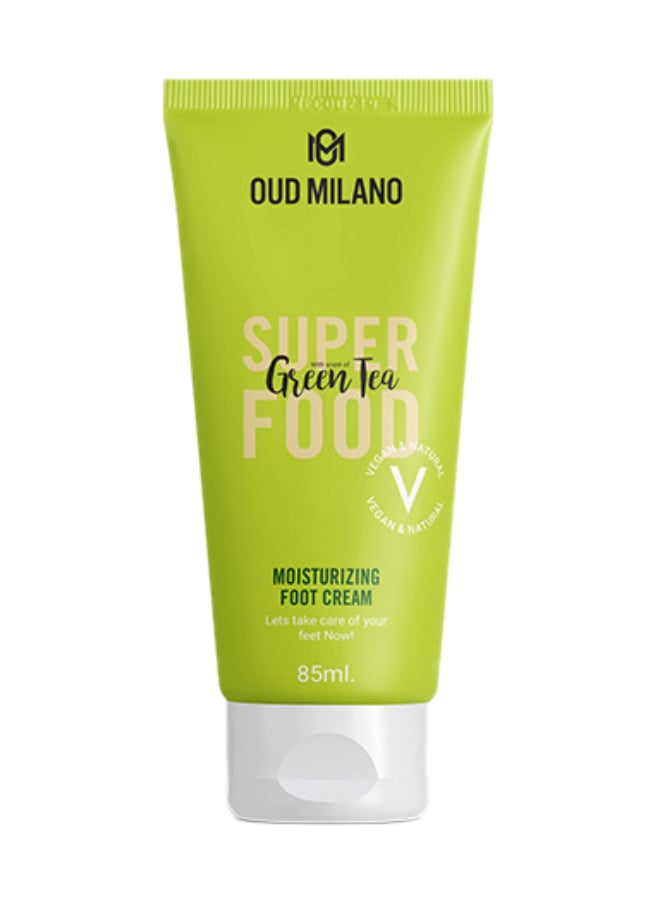 OUD MILANO Foot Cream - Green Tea - Moisturizing  - 85Ml 