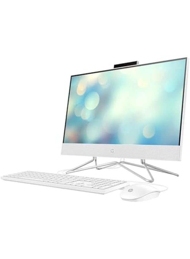 HP جهاز كمبيوتر مكتبي AIO 24-cb1013nh مع شاشة بحجم 23.8 بوصة، معالج Core i7-1255U/ذاكرة RAM سعة 8GB/قرص SSD سعة 512GB/رسومات Intel Iris Xe/نظام Windows 10 Home - Image 3