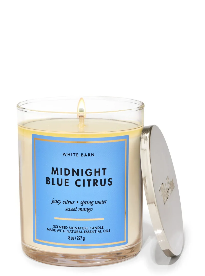 Bath & Body Works Midnight Blue Citrus Single Wick Candle