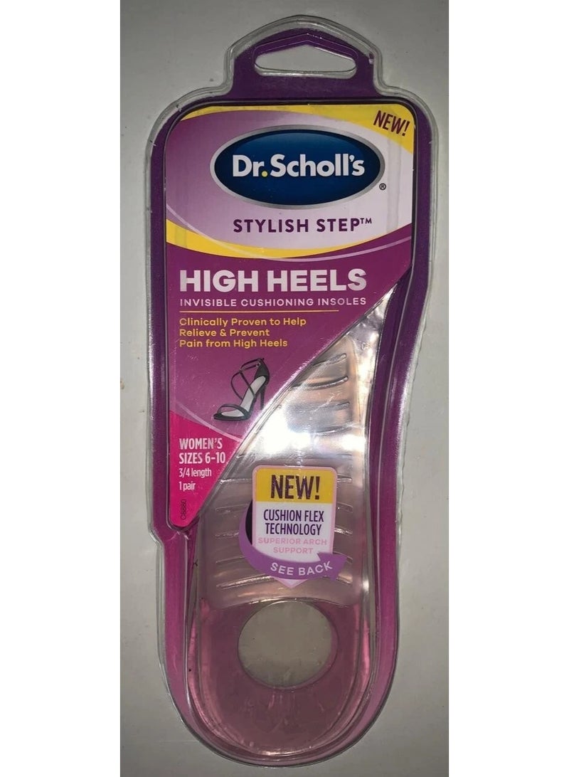 general DR.SCHOLL'S STYLISH STEP HIGH HEELS INVISIBLE CUSHIONING INSOLES