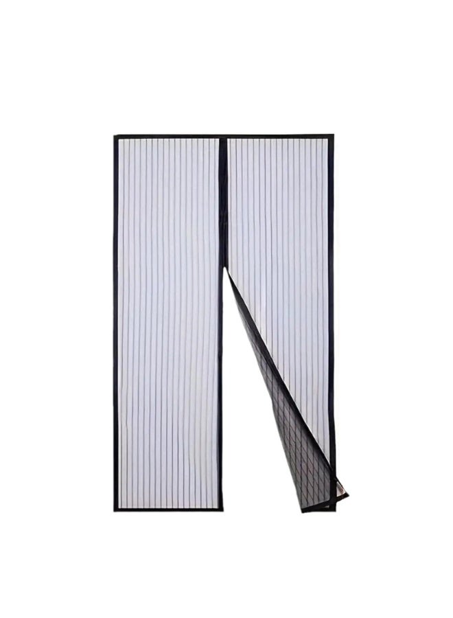 Aideli Magnetic Fly Screen Door 110×210 cm, Anti Mosquito Bug Mesh Curtain with Strong Magnets and Full Frame Magic Tape, Hands-Free Automatic Closure for Bedroom Balcony Kitchen - Image 2