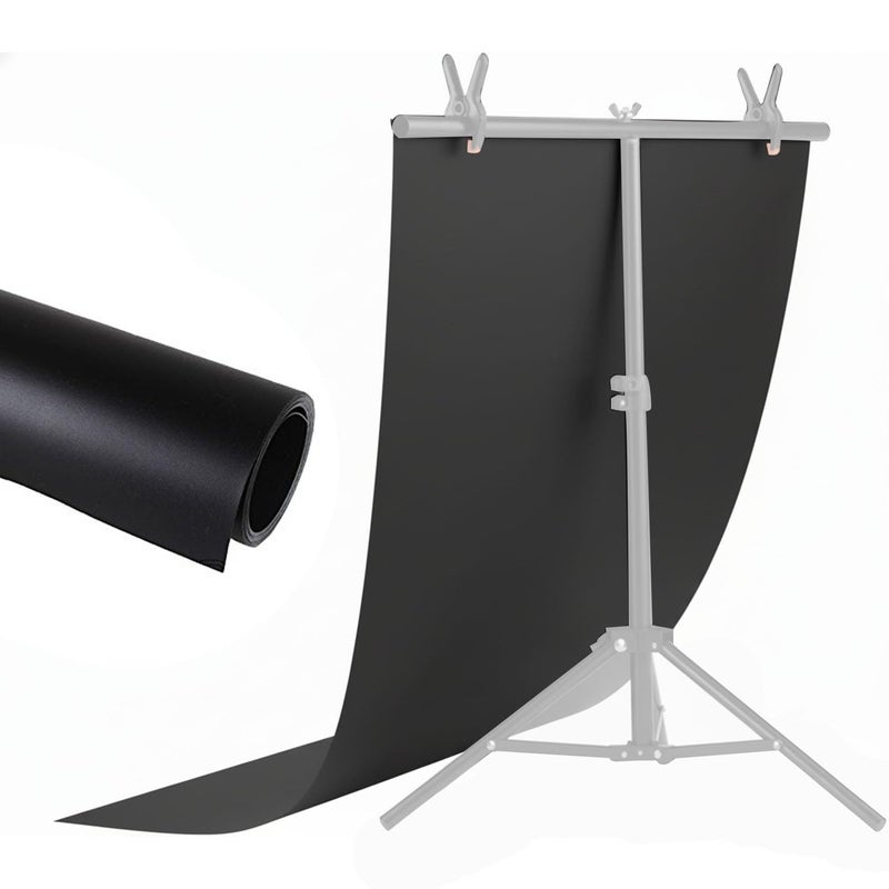 HIFFIN 60x120cm Black PVC Photography Backdrop – Matte Vinyl Non-Reflective Background for Product, Food & Studio Shooting | Durable, Waterproof & Perfect for Professional Photography - Image 5