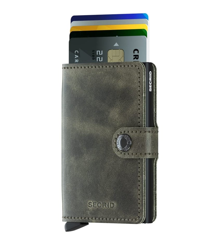 Secrid Leather and Aluminium Rigid Credit Card Holder - Green - Image 2