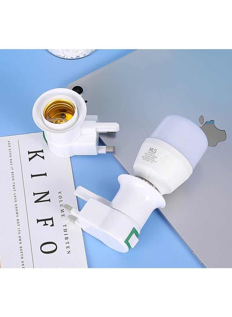 2PCS,E27 Light Holder with Switch UK Plug Lamp Socket LED Bulb Base Plug In Lamp Adapter for Home Lighting - Image 3
