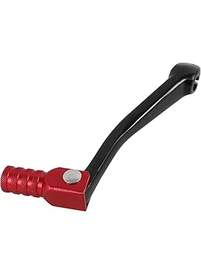 Aluminum Alloy Motorcycle Gear Shifter Lever Replacement Black with Red Tip - Image 1