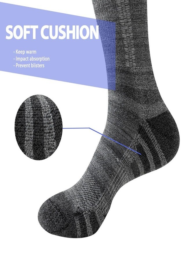 JOYNÉE 8 Pairs Mens Crew Athletic Work Long Socks Calf Cushioned Socks for Sports Running Workout Gym,Multicolor 1,Sock Size:10-13 - Image 5