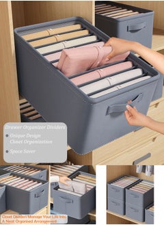 Qiccijoo 3Pack Drawer Organizer Clothes 27 Cell Sock Underwear Drawer Organizer Dividers Foldable Closet Organizers Storage Boxes Storage Dresser Drawer Dividers for Baby Clothes,Bra,Scarves,Belt,Tie - pzsku/Z135137CD541B7DC3F24BZ/45/_/1732873225/a3fcdbe1-a011-4209-91f0-a791fe61ef8f