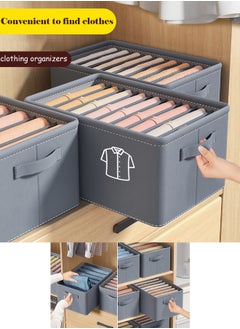 Qiccijoo 3Pack Drawer Organizer Clothes 27 Cell Sock Underwear Drawer Organizer Dividers Foldable Closet Organizers Storage Boxes Storage Dresser Drawer Dividers for Baby Clothes,Bra,Scarves,Belt,Tie - pzsku/Z135137CD541B7DC3F24BZ/45/_/1732873248/f686b597-b81d-4e64-8566-eb983b5d3017