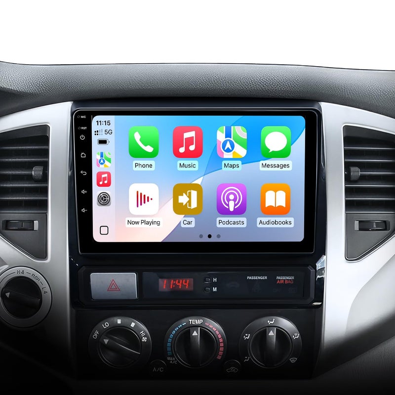 AINAVIGO 9" Car Stereo Radio for Toyota Tacoma 2005-2015 | Wireless CarPlay Android Auto | 5G WiFi GPS Navigation | IPS HD Touchscreen | Bluetooth/FM/SWC | Plug & Play with 1080P Backup Camera - Image 1