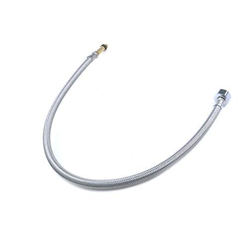 Semetall 24 Inch Faucet Water Supply Lines 2 Pack Stainless Steel Faucet Supply Lines Connector,Braided Supply Hose 1/4 Inch Female Compression Thread x M10 Male Connector - Image 2