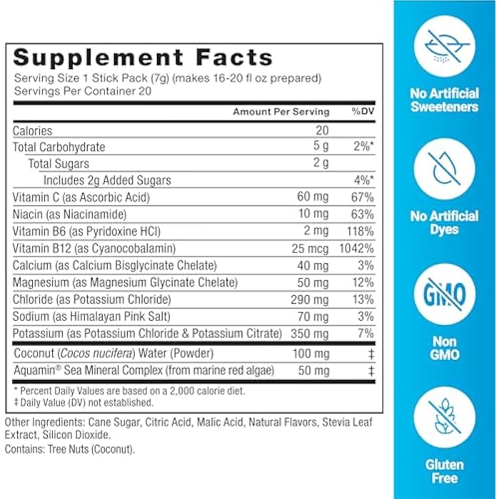 Force Factor باكيتات مسحوق الإلكتروليتات من فورس فاكتور لابز - ليمون ليمون - باكيتات الترطيب لصنع ماء الإلكتروليت مع 5 إلكتروليتات أساسية، فيتامينات، معادن، ومضادات أكسدة، 20 باكيت - Image 5