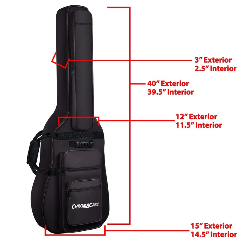 Chromacast Electric Guitar Padded Gig Bag (CC-EPB - Image 4