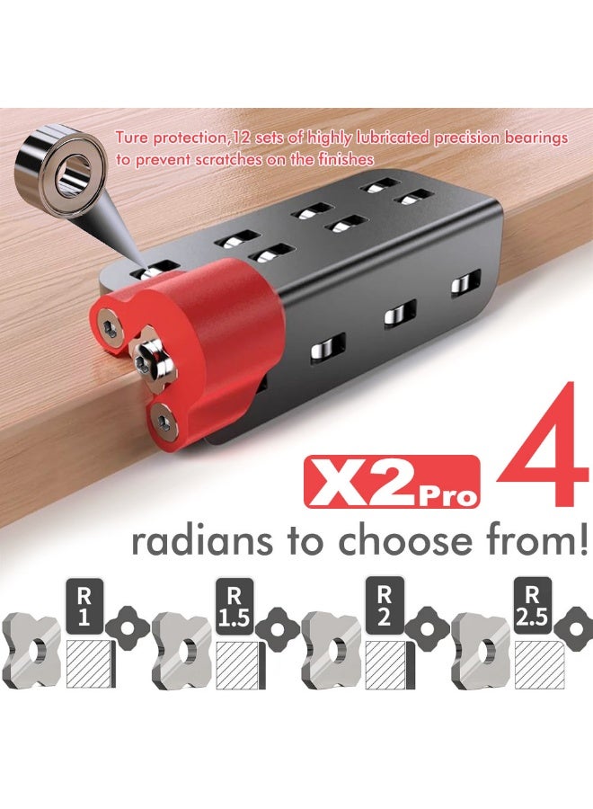 Edge-Band Trimming Tool – Woodworking Edge Trimmer / Chamferer for PVC Melamine & Ecological Boards, Edge-Band Trimming Knife with 4-Edge Tungsten Blades, Sliding Reinforced Version - Image 4