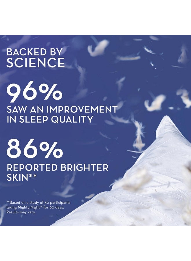 HUM Mighty Night - Nighttime Supplement for Skin + CoQ10 & Ferulic Acid to Promote Skin Cell Turnover - Overnight Beauty Vitamins for Women (60-Count) - Image 2