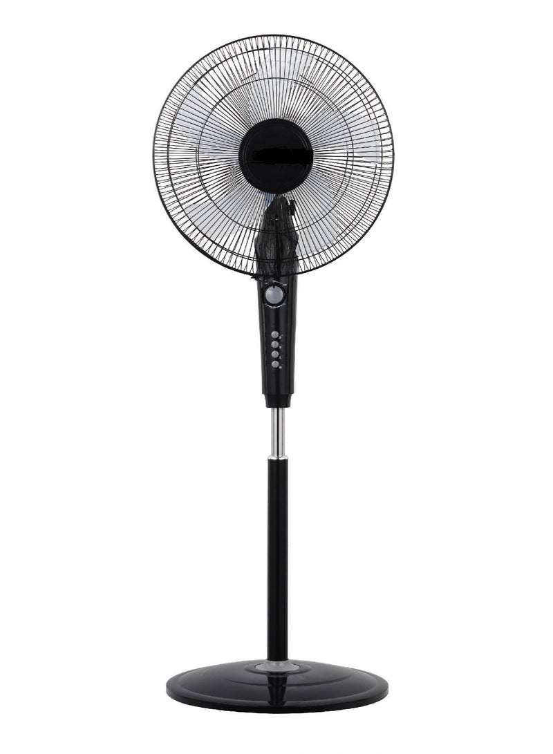 FLEXY® 16" Inch Stand Fan | Pedestal Floor Cooling Fan For Home And Outdoor Use | 5 Leaf 3 Speed Powerful Electric Tower Fan With Jet Fan Technology - Image 1