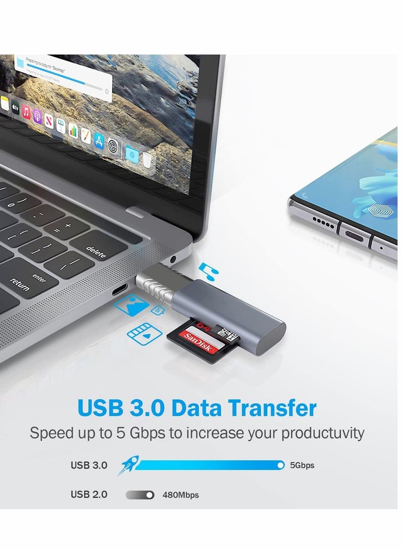 سيوسي محول USB C ، 3.0 USB C إلى محول USB ، نقل بيانات عالي السرعة ، عبوتان من USB-C إلى USB 3.0 محول أنثى ، لأجهزة MacBook والمزيد من أجهزة Type C - Image 2