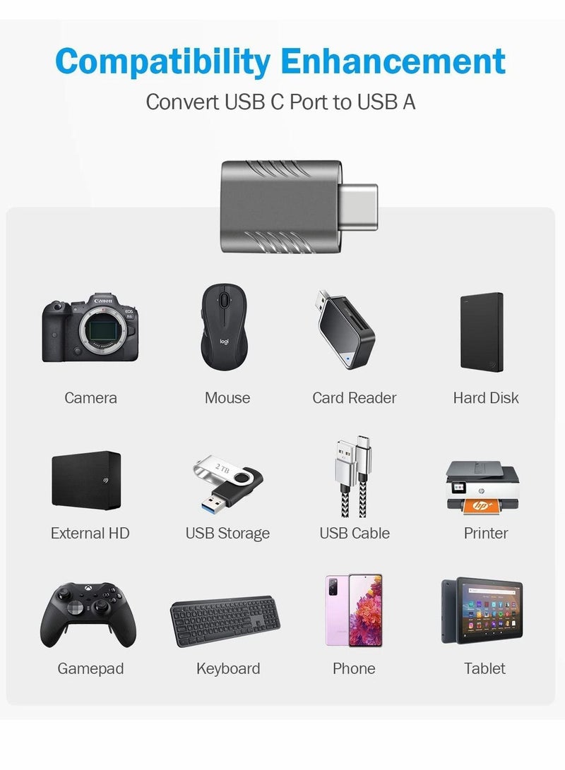 سيوسي محول USB C ، 3.0 USB C إلى محول USB ، نقل بيانات عالي السرعة ، عبوتان من USB-C إلى USB 3.0 محول أنثى ، لأجهزة MacBook والمزيد من أجهزة Type C - Image 5