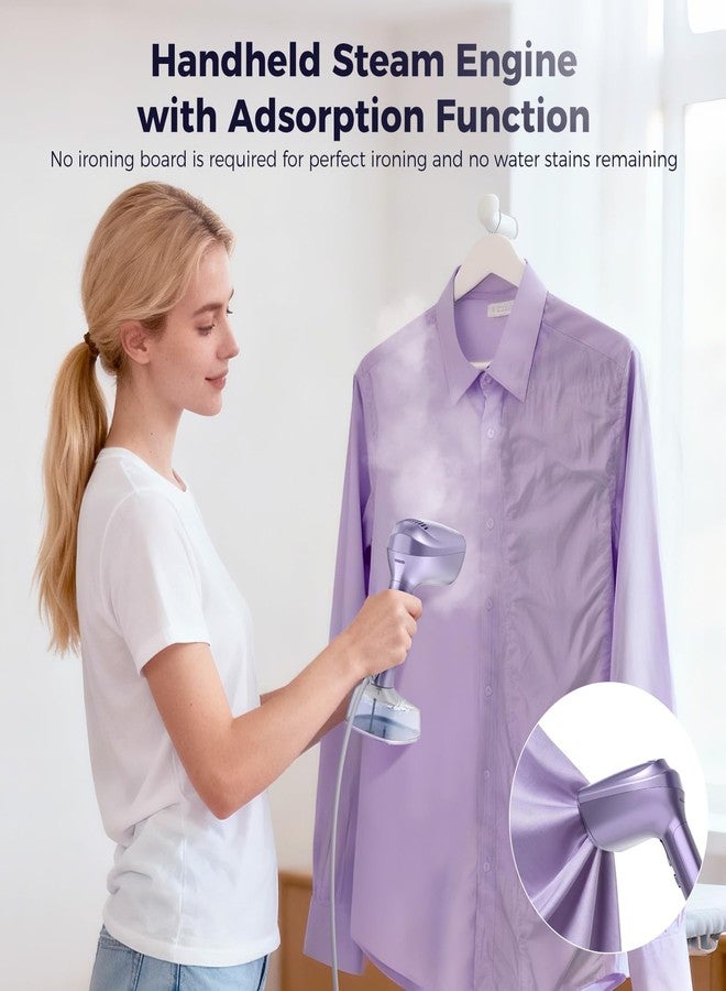 Mxnsewr Vacuum Steamer for Clothes, 3500Pa Suction Handheld Clothes Steamer,Equipped with multiple modes，Portable Travel Steamers for Clothes, Steaming & Ironing 2 in 1，400ml Water Tank (for 110-120V) - Image 3
