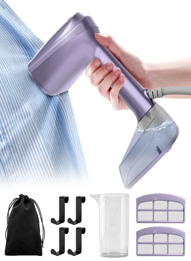 Mxnsewr Vacuum Steamer for Clothes, 3500Pa Suction Handheld Clothes Steamer,Equipped with multiple modes，Portable Travel Steamers for Clothes, Steaming & Ironing 2 in 1，400ml Water Tank (for 110-120V) - Image 1