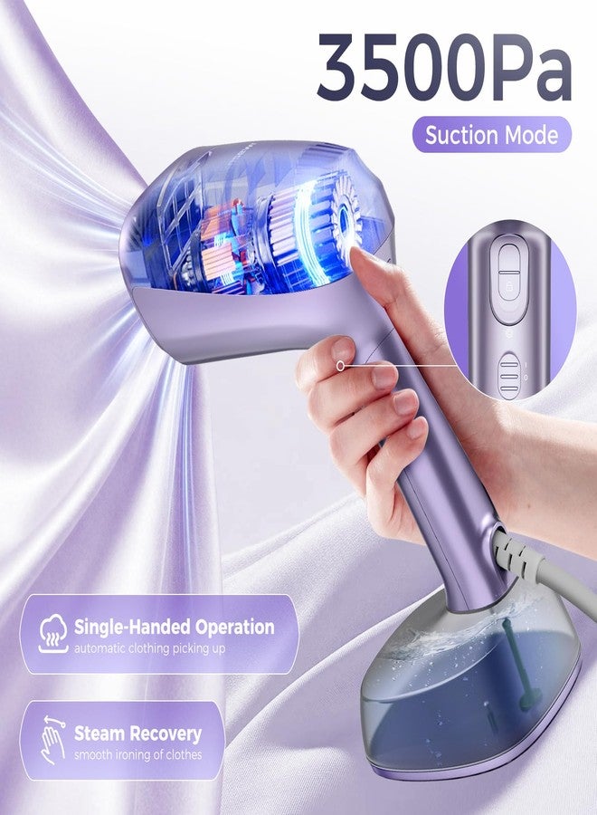 Mxnsewr Vacuum Steamer for Clothes, 3500Pa Suction Handheld Clothes Steamer,Equipped with multiple modes，Portable Travel Steamers for Clothes, Steaming & Ironing 2 in 1，400ml Water Tank (for 110-120V) - Image 2