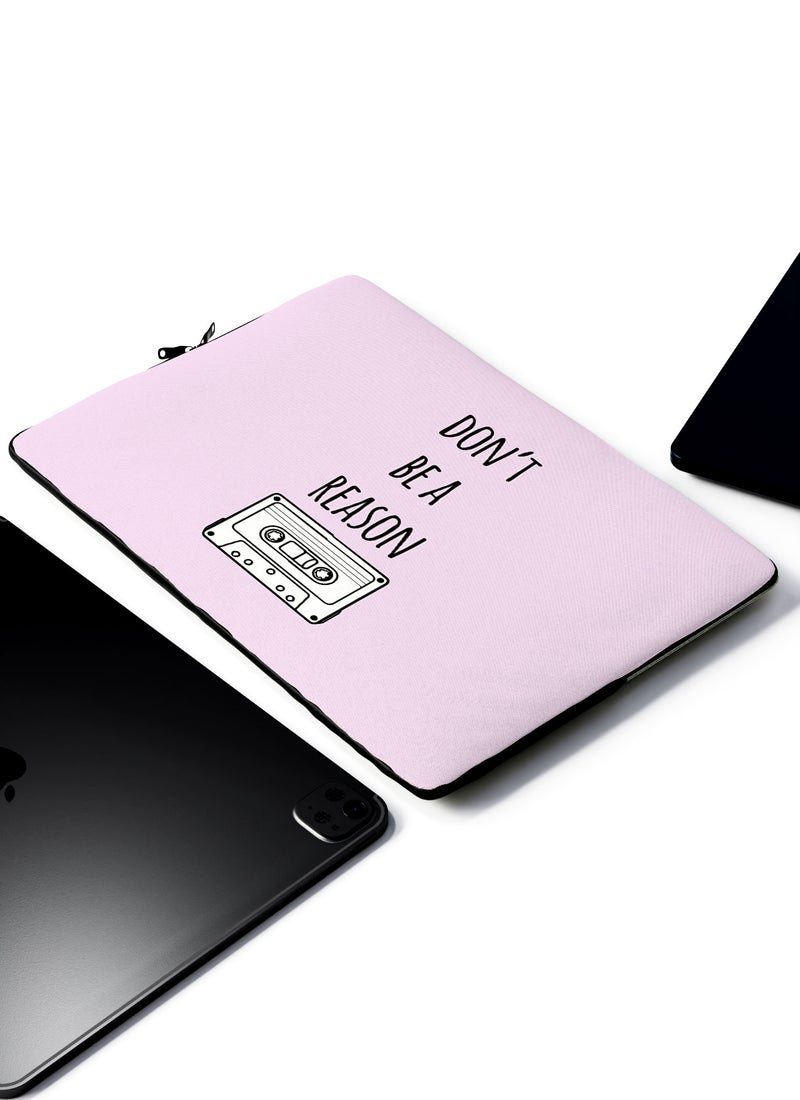 LOUD UNIVERSE Laptop Sleeve 13 inch 13 Reasons Why Quote Dont be a reason Netflix TV Series Tablet Sleeve - Image 2