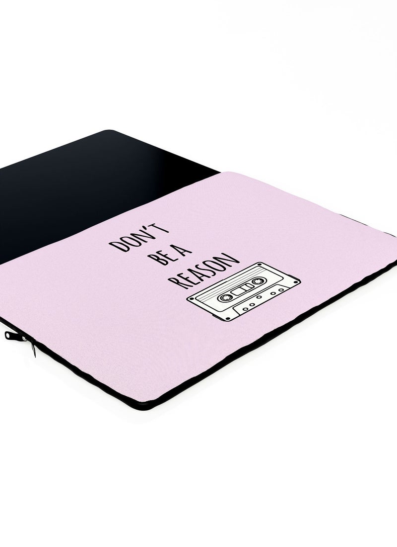 LOUD UNIVERSE Laptop Sleeve 13 inch 13 Reasons Why Quote Dont be a reason Netflix TV Series Tablet Sleeve - Image 3