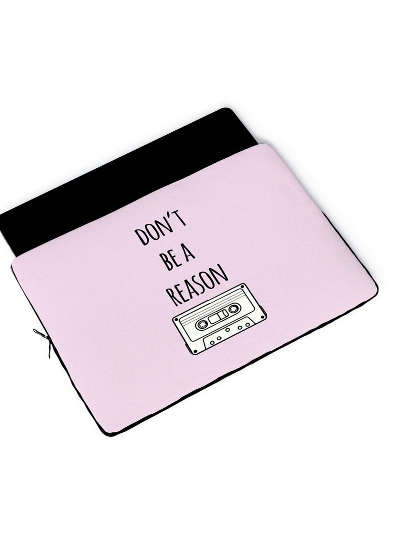 LOUD UNIVERSE Laptop Sleeve 13 inch 13 Reasons Why Quote Dont be a reason Netflix TV Series Tablet Sleeve - Image 4