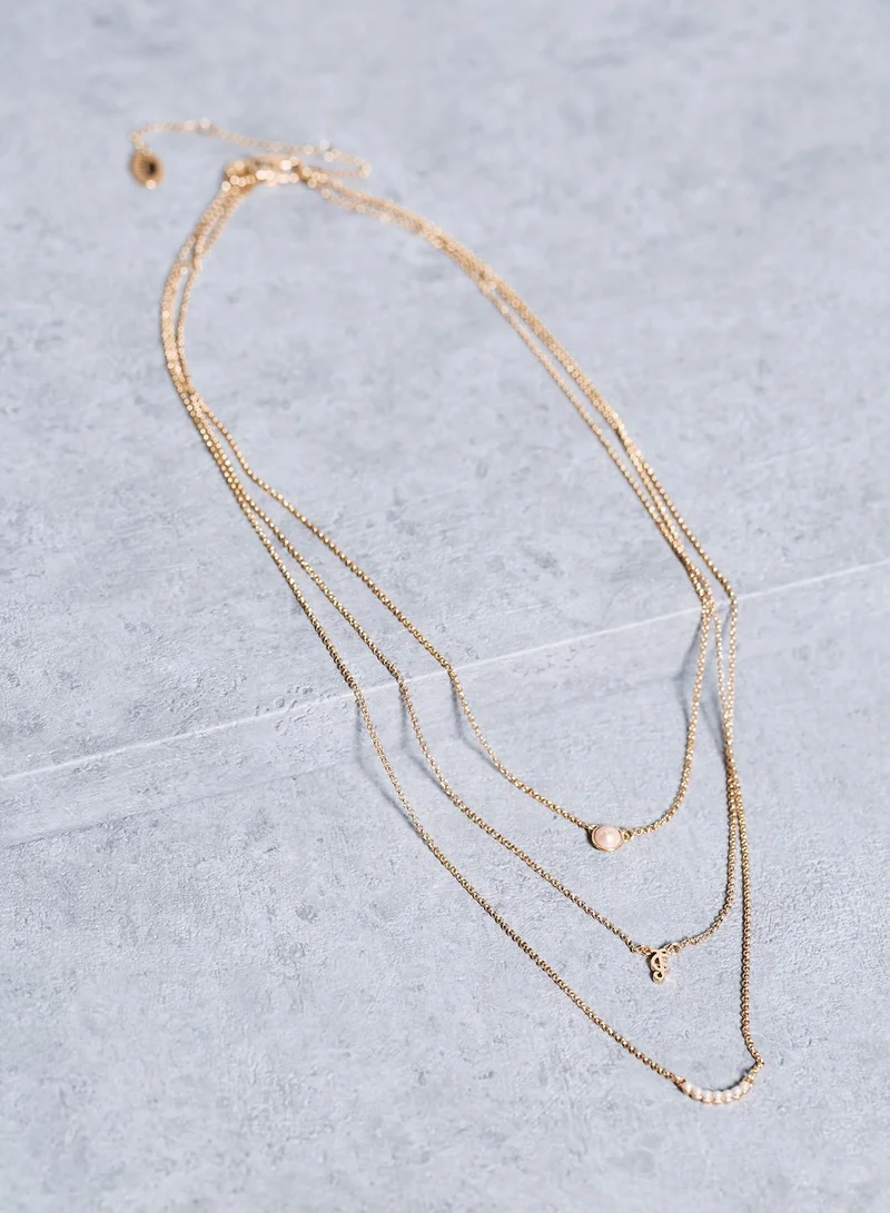 Juicy Couture Pearl Layered Necklace