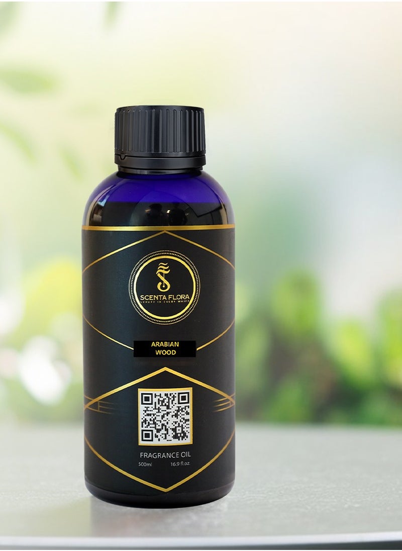 سينتا فلورا زيت عطر الناشر Arabian Wood - رائحة مهدئة ومُعالجة ومُريحة لأجهزة التعطير - علاج عطري (500 مل)  - Image 5