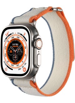 ZORE Apple Watch Compatible Ultra 49MM Mesh Strap KRD-106 Strap-White  - Image 2