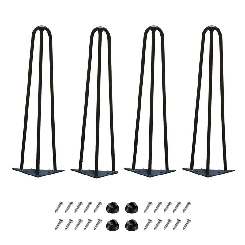 Dcloud Furniture Metal LegsHeavy Duty Stainless Steel 6 inch Sofa Legs for Furniture FittingTV CabinetSofa Hardware LegSquare Shape Sofa Leg Black Pack of 4 pcs15 cm 12 - Image 1