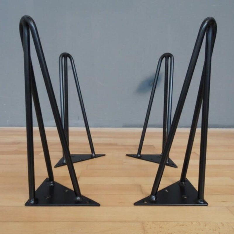 Dcloud Furniture Metal LegsHeavy Duty Stainless Steel 6 inch Sofa Legs for Furniture FittingTV CabinetSofa Hardware LegSquare Shape Sofa Leg Black Pack of 4 pcs15 cm 12 - Image 2