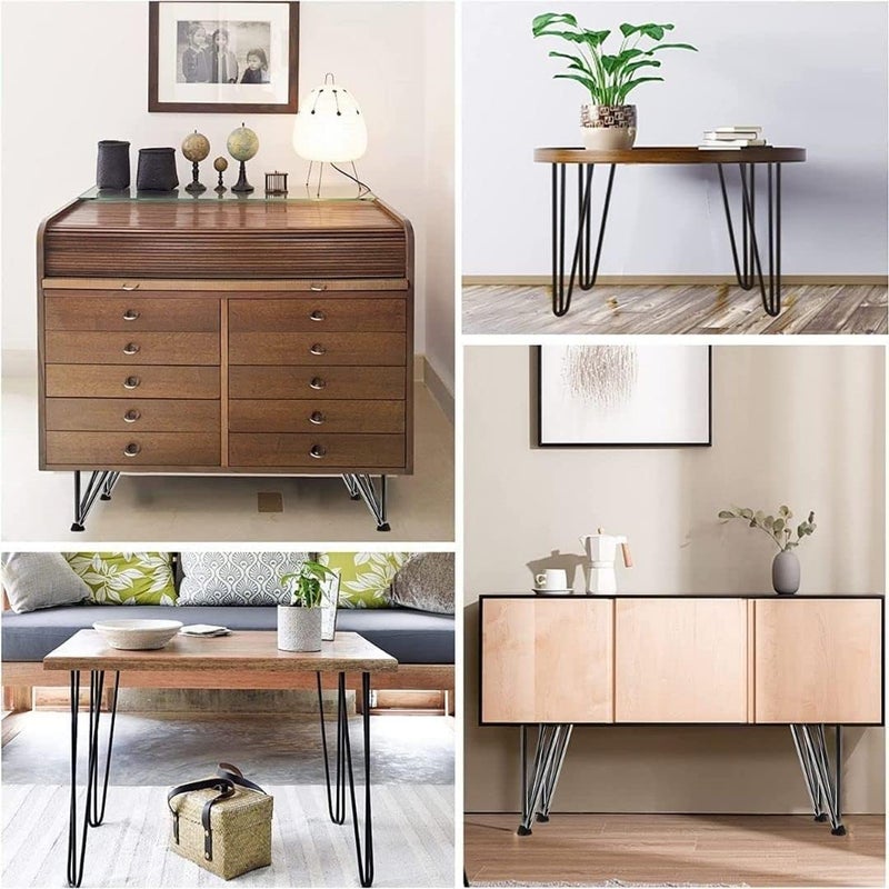 Dcloud Furniture Metal LegsHeavy Duty Stainless Steel 6 inch Sofa Legs for Furniture FittingTV CabinetSofa Hardware LegSquare Shape Sofa Leg Black Pack of 4 pcs15 cm 12 - Image 5