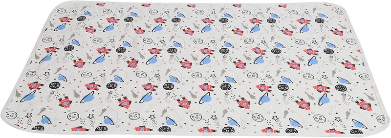 Changing Pad Liner, Washable Diaper Changing Pad for Baby, Breathable Cotton Changing Mat with Absorbent Core, Reusable 80x100cm Liner for Home and Travel (B Style) - Image 3