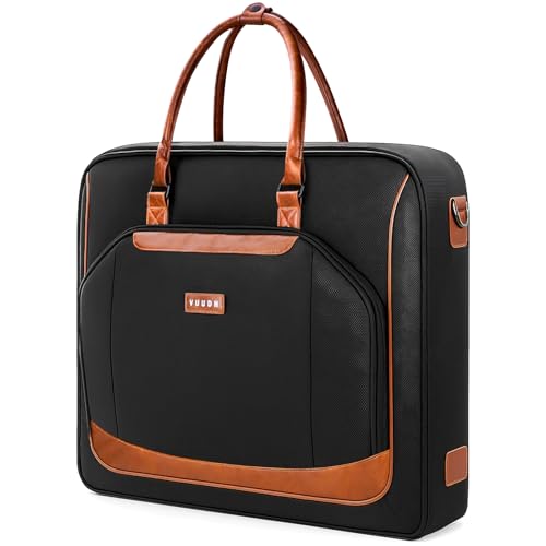 VUUDH Premium Garment Bag for Travel with WetDry Compartment Adjustable Shoulder Strap and Luggage Attachment Fits Suits Dresses Essentials - Image 1