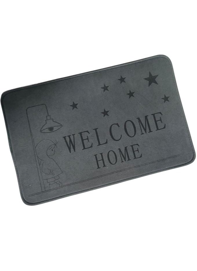 Spaceshoop Bath Mat Plush Non-Slip Soft and Highly Absorbent Bathroom Mat for Bathtub Side Mat size 60 * 40  - Image 1