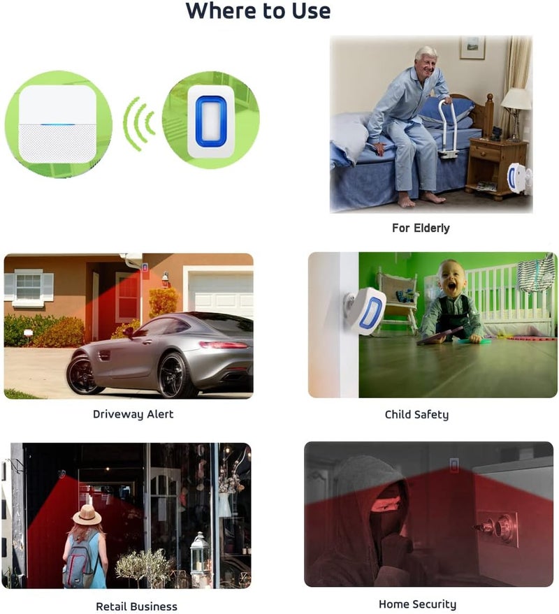 EverNary Bed Alarm for Elderly Dementia Patients,Portable Wireless Caregiver Pager Bed Alarms and Fall Prevention Alert for Elderly,Elderly Monitoring for Home - Image 3