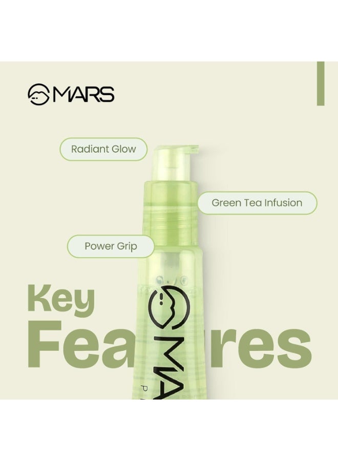MARS Glow O' Clock Gel Primer for Face Makeup | Enriched with Green Tea Extracts | Dewy Primer | Long Lasting | Power Grip | Ideal for Dry Skin (30ml) - Image 4