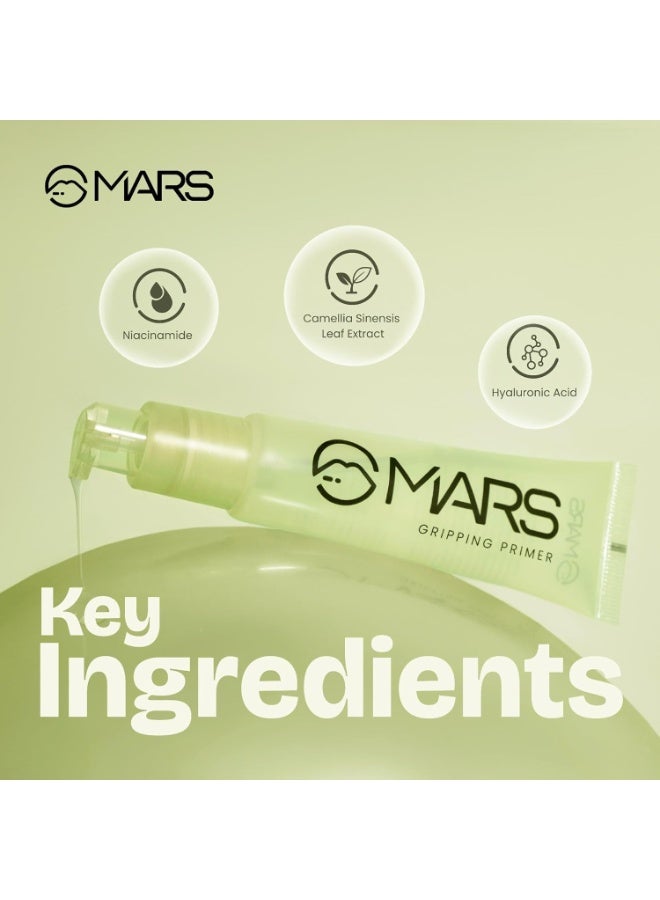MARS Glow O' Clock Gel Primer for Face Makeup | Enriched with Green Tea Extracts | Dewy Primer | Long Lasting | Power Grip | Ideal for Dry Skin (30ml) - Image 5