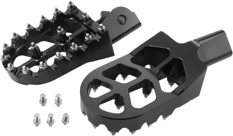 TIRGE Motorcycle Foot Pegs for CRF150F CRF230F 2003-2019 Dirt Bike - Black - Image 1