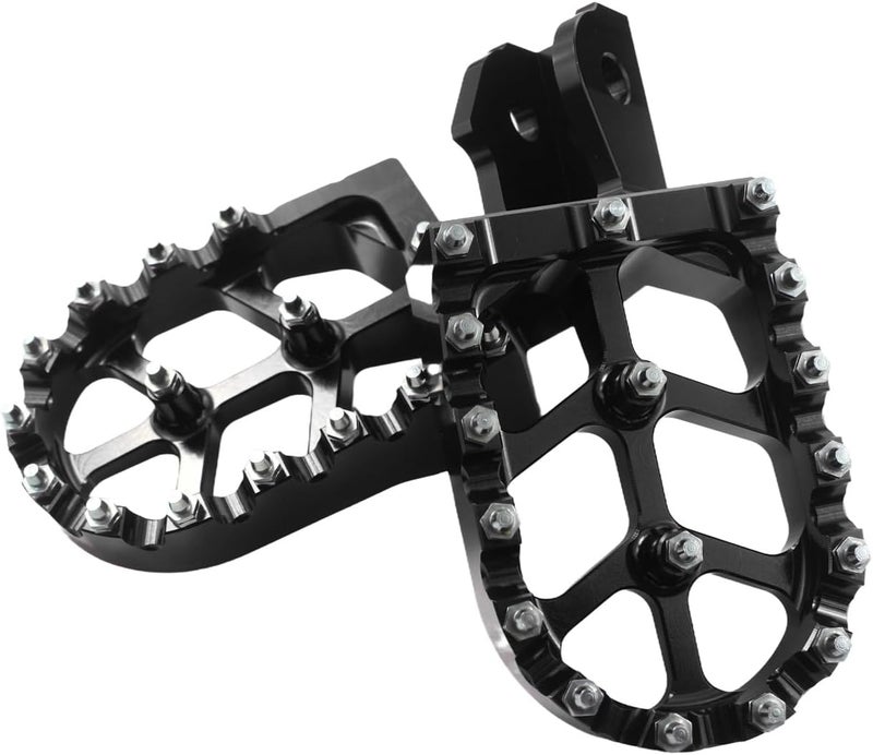 TIRGE Motorcycle Foot Pegs for CRF150F CRF230F 2003-2019 Dirt Bike - Black - Image 2