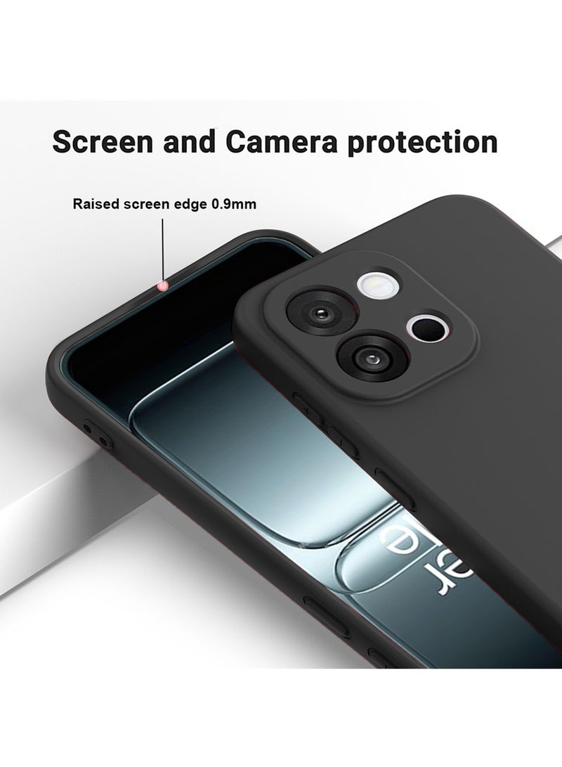 Wtech OnePlus 13T 5G 2025 Premium Soft Liquid Silicone Case Cover (MCRPSN) - Black - Image 4