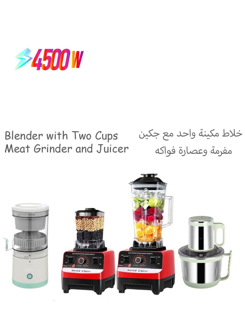 SILVER CREST Package of Blender 4500W with Meat Grinder and All Fruit Juicer - Image 1